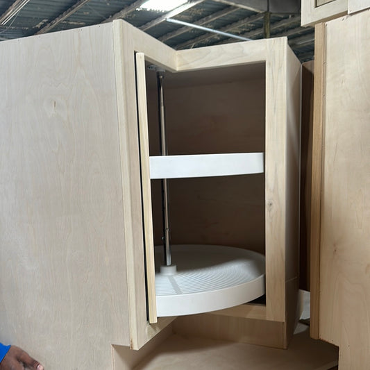 Solid Poplar Cabinet Unfinished Base Corner LS 36” X 36”