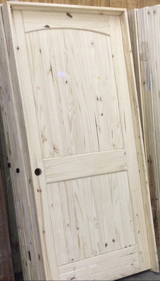 30" Solid Pine Interior Door Right-Hand Inswing