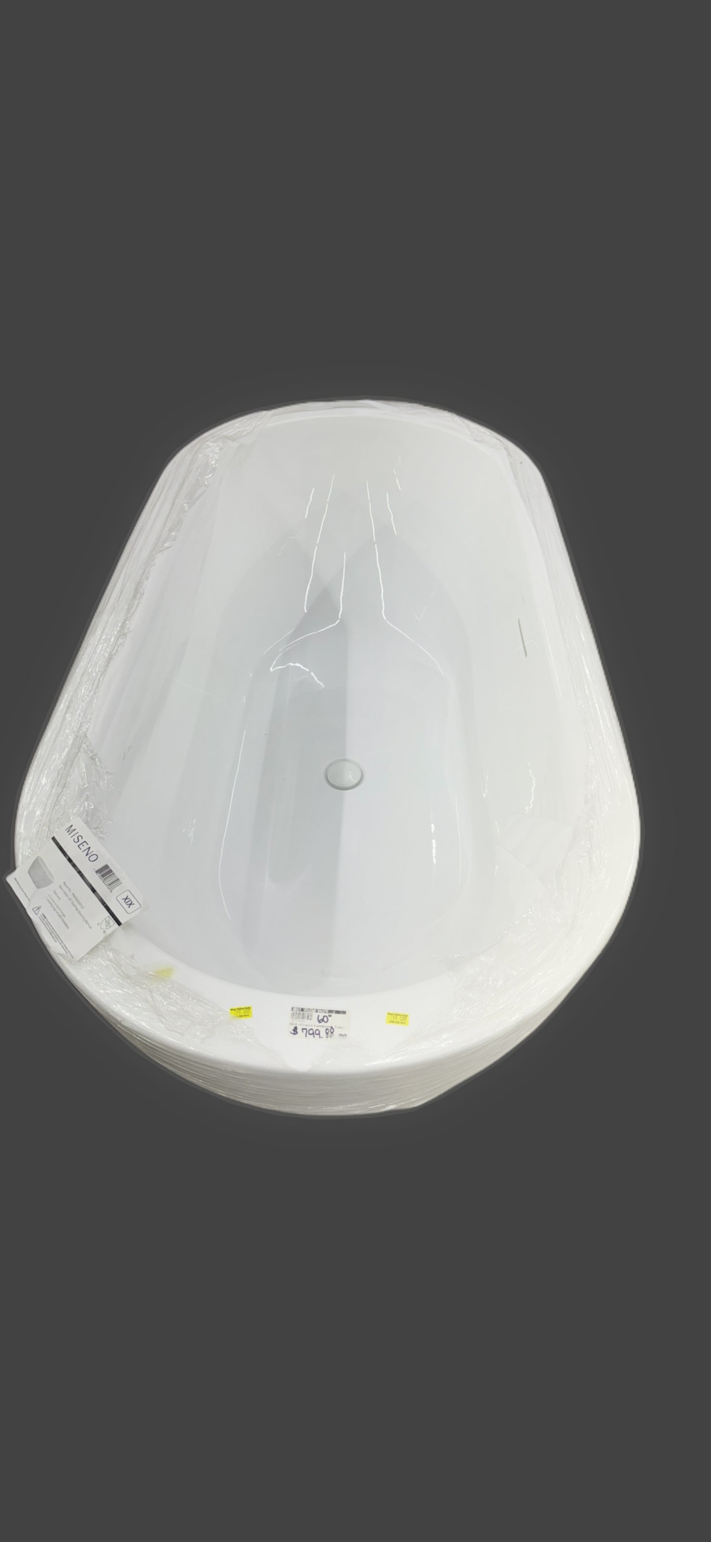 60" Oval Free Standing Tub