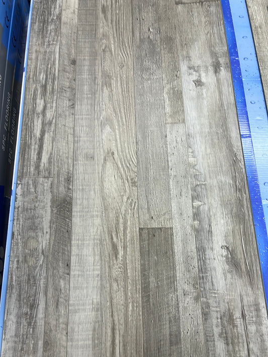 Planks of wood grain vinyl
