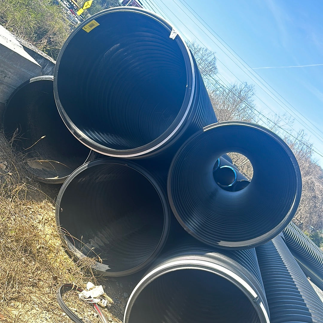 Large drain pipes