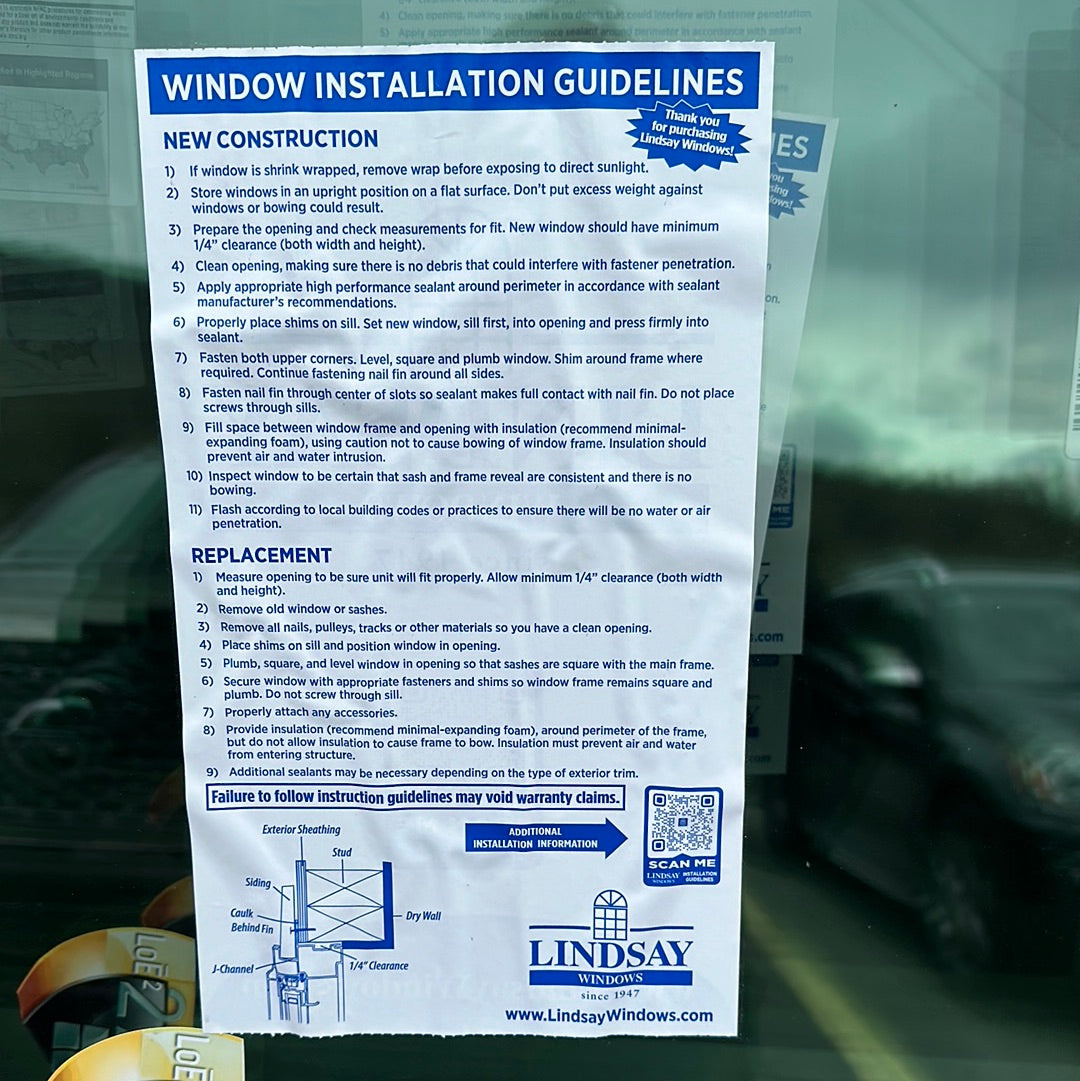 Lindsay Window Clear View 32" x 52"