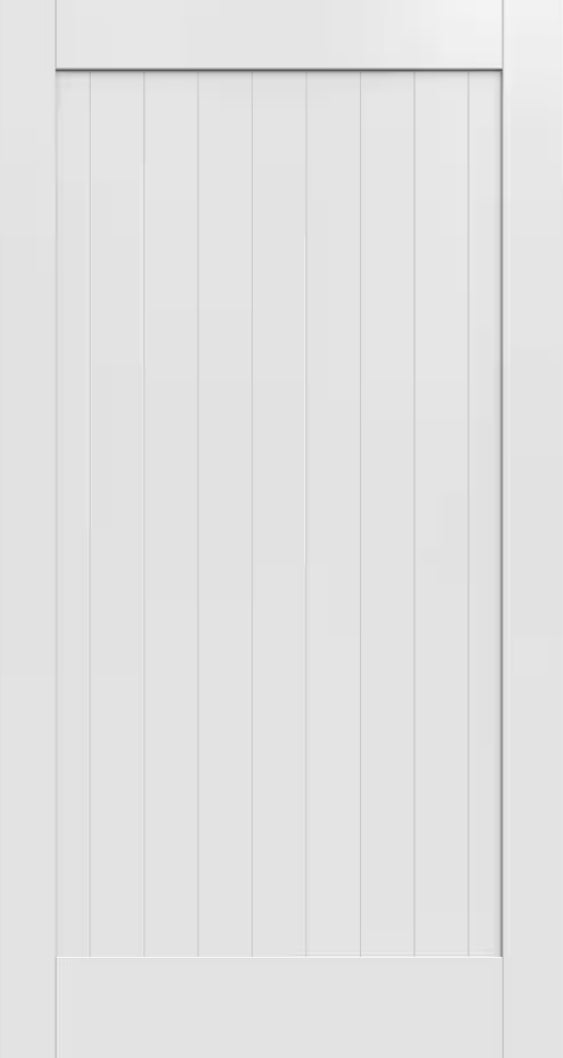 36 in. x 80 in. 1 Panel Solid Core White Interior Door