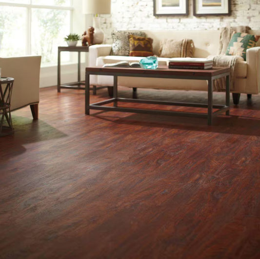 Vinyl Grip Strip Flooring - Cherry Room Scene