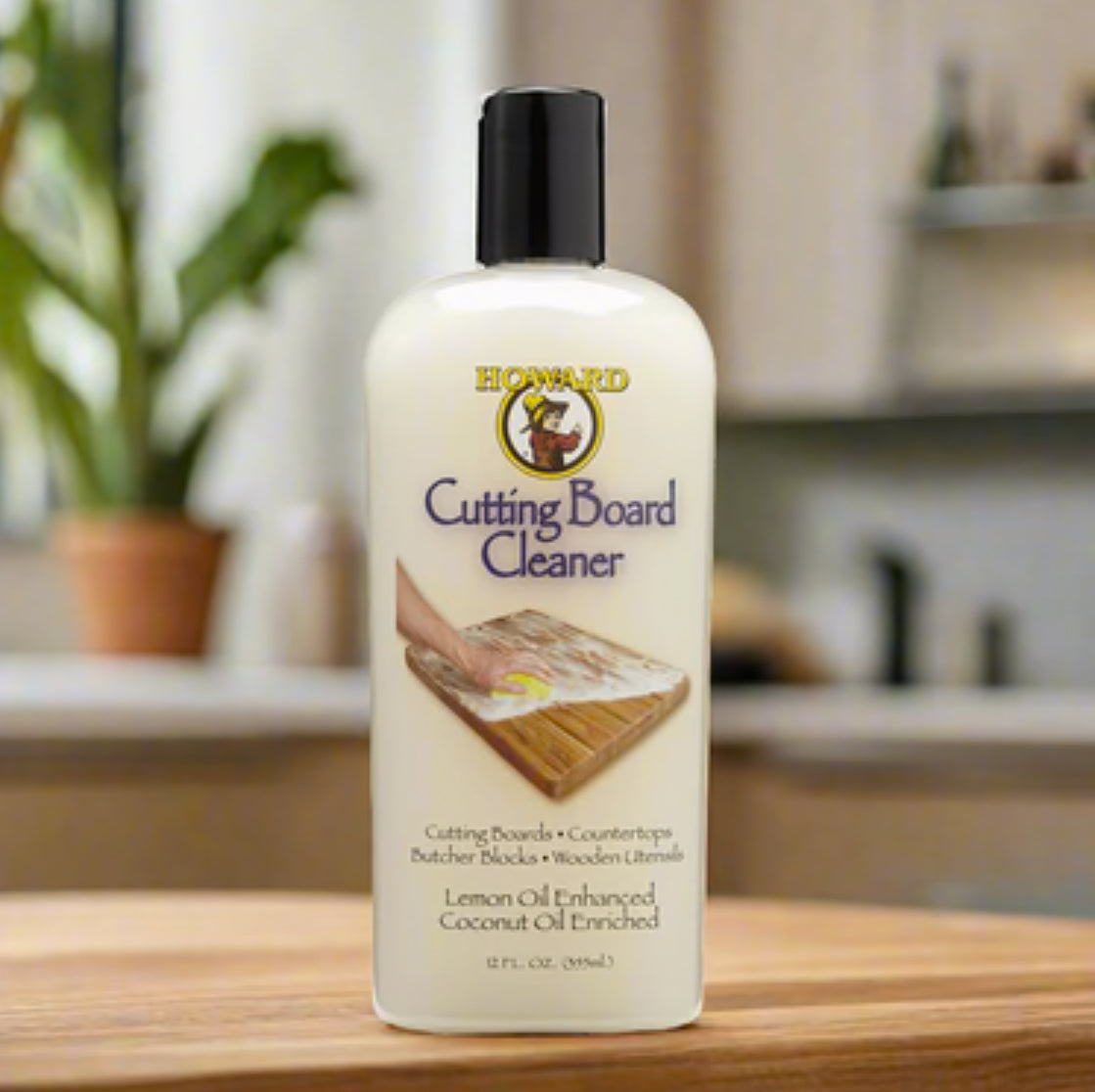 Bottle of cutting board cleaner