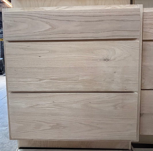 Solid Oak Cabinets Unfinished Base Drawer 30"