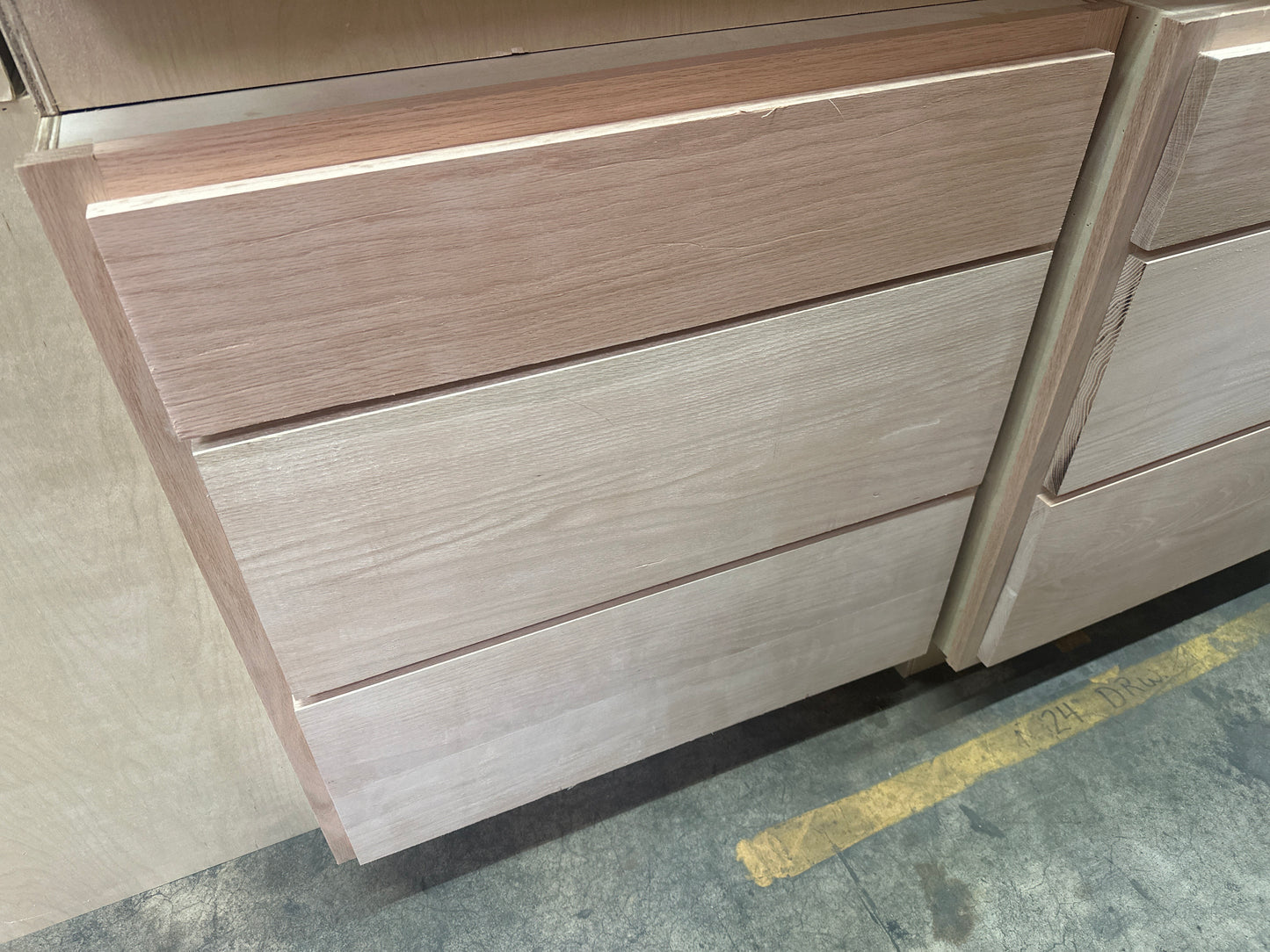 Solid Oak Cabinets Unfinished Base Drawer 30"