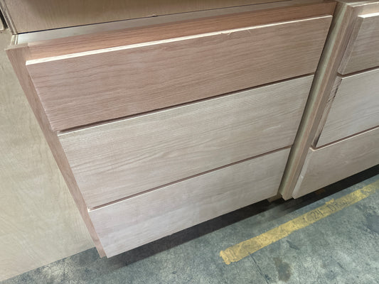 Solid Oak Cabinets Unfinished Base Drawer 30"