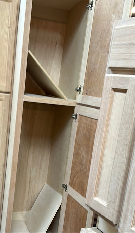 Solid Oak Cabinets Unfinished Linen 18” x 21”