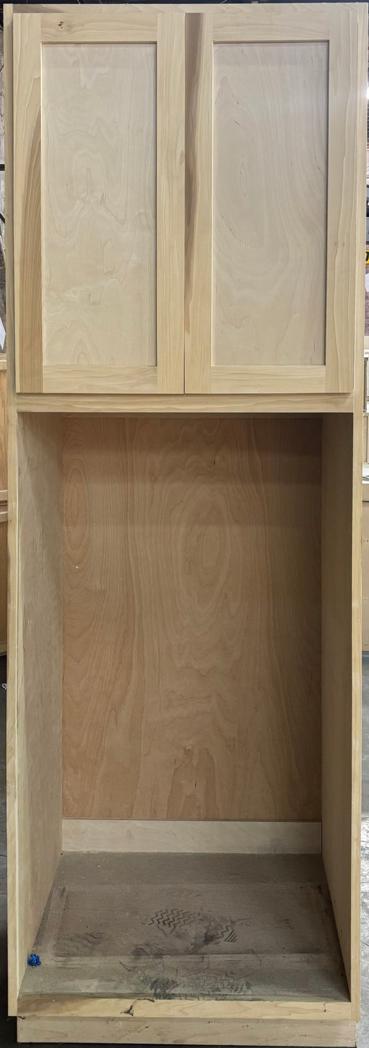 Solid Oak Cabinets Unfinished Oven Pantry 33” x 84”