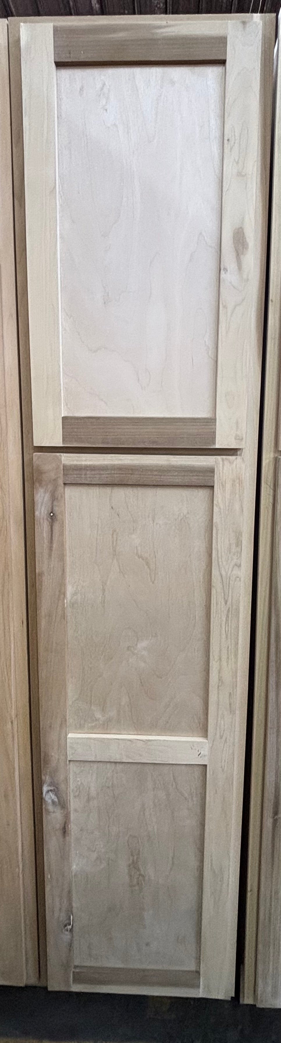 Solid Oak Cabinets Unfinished Pantry 18"