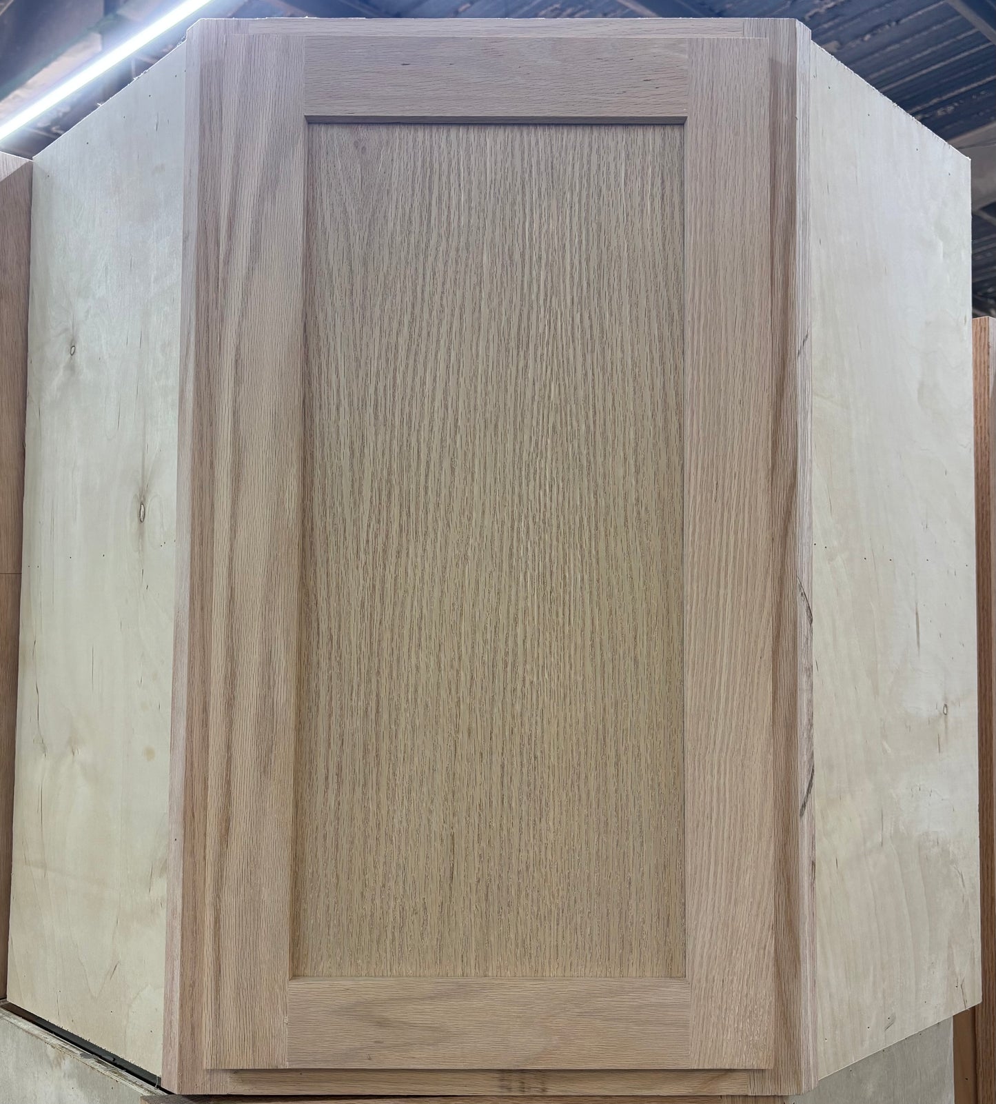 Solid Oak Cabinets Unfinished Wall Corner 24” X 24”