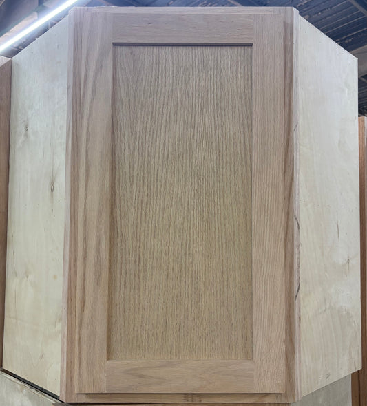 Solid Oak Cabinets Unfinished Wall Corner 24” X 24”