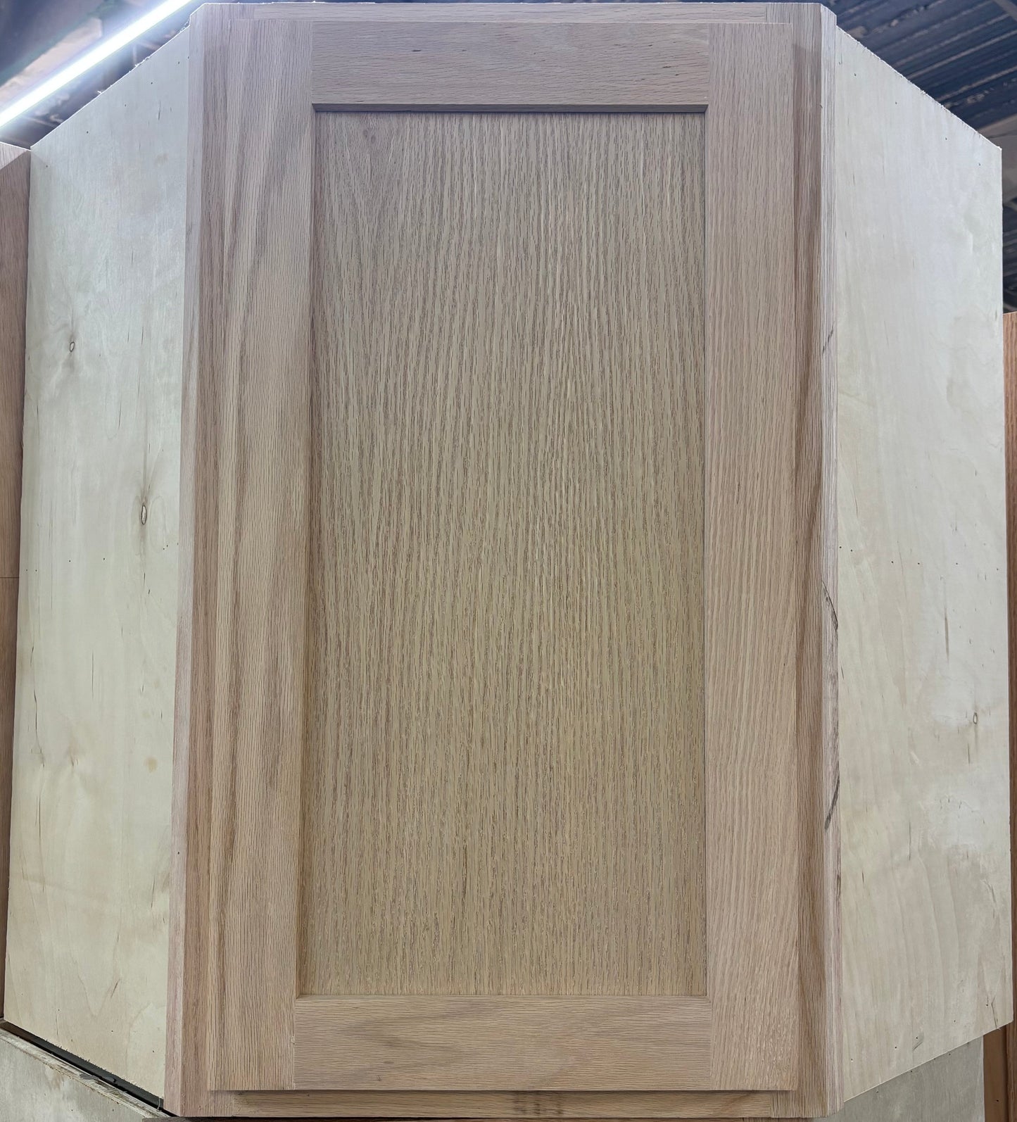 Solid Oak Cabinets Unfinished Wall Corner 24” X 24”