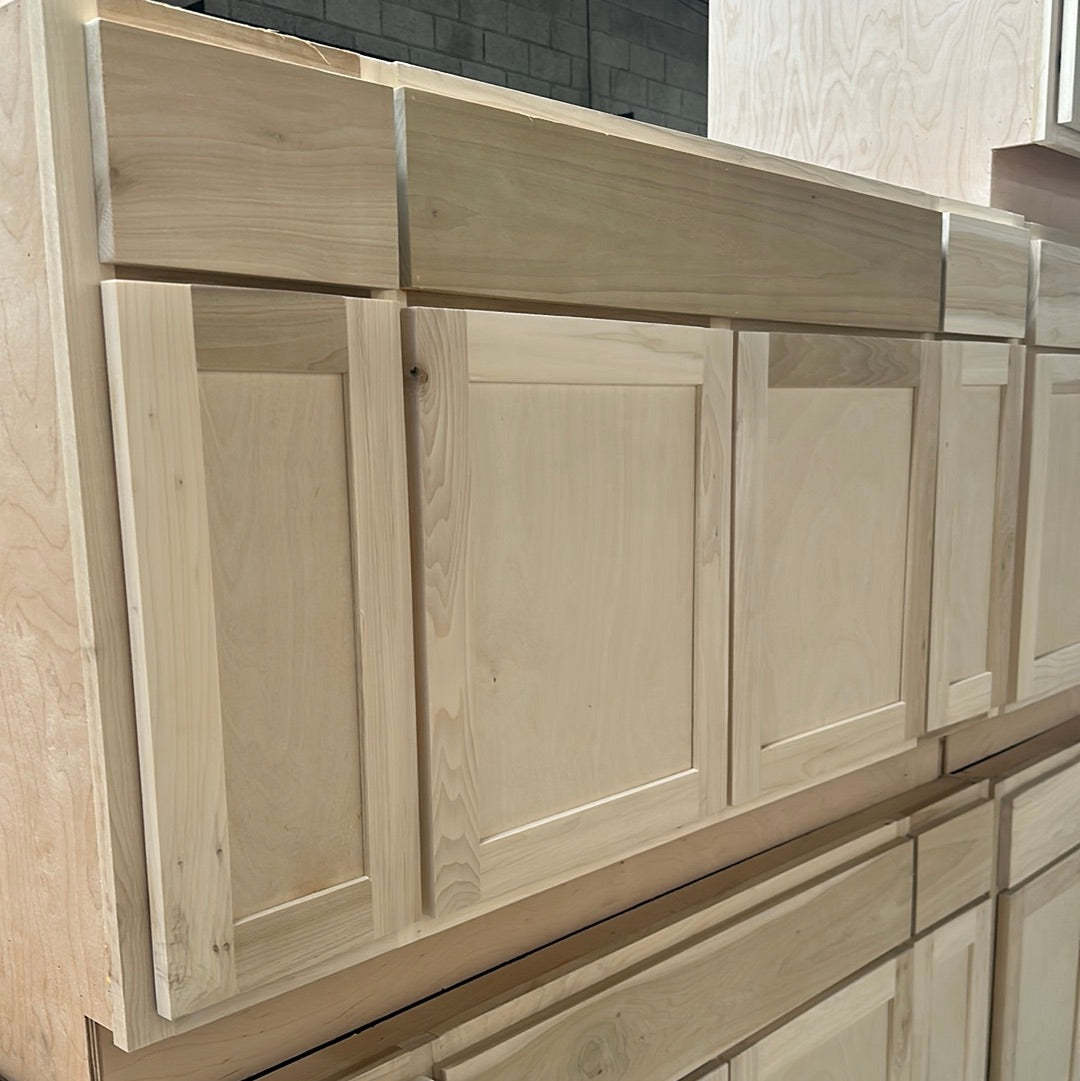 Solid Poplar Cabinet Unfinished Base Sink 60"