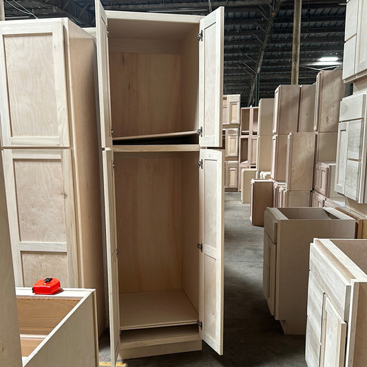 Solid Poplar Cabinet Unfinished Pantry 30"
