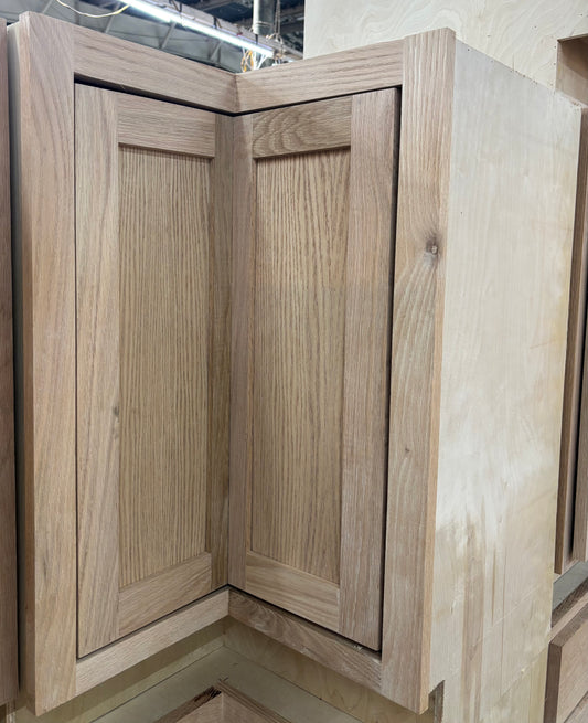 Solid Oak Cabinets Unfinished Base Corner Lazy Susan 36” X 36”