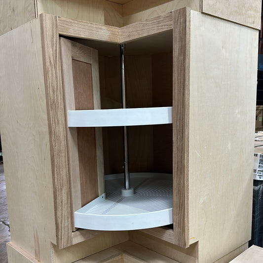 Solid Oak Cabinets Unfinished Base Corner Lazy Susan 36” X 36”