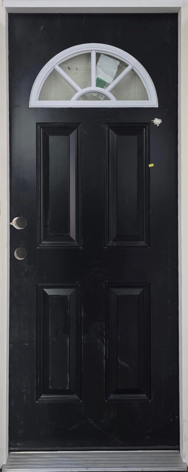 Fan Lite Exterior Door Primed Prehung