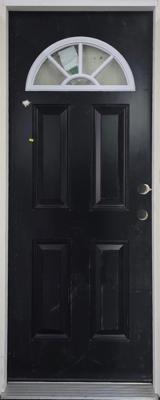 Fan Lite Exterior Door Primed Prehung