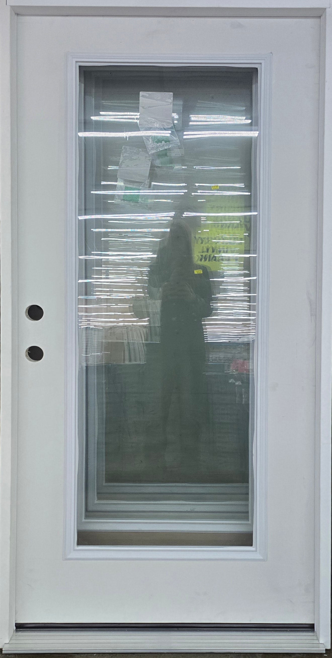Full Lite Exterior Door Shop Full Lite Exterior Door Primed Prehung Without Blinds - Sale