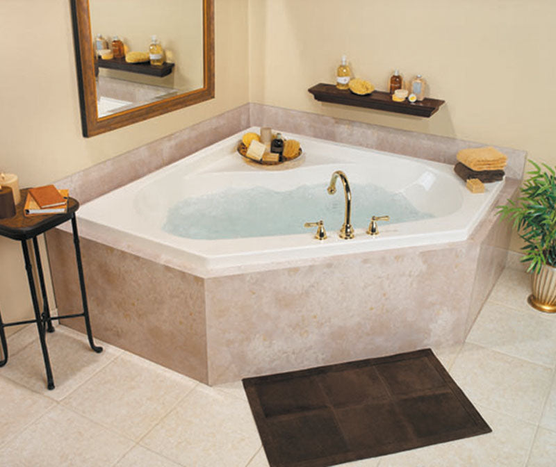 Aquatic Elements Series Corner Whirlpool Jetted Tub