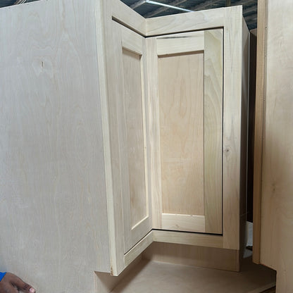 Solid Poplar Cabinet Unfinished Base Corner Ls 36” X 36”