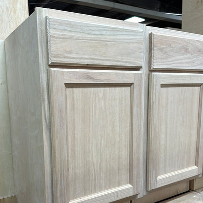 Solid Oak Cabinets Unfinished Base 18"