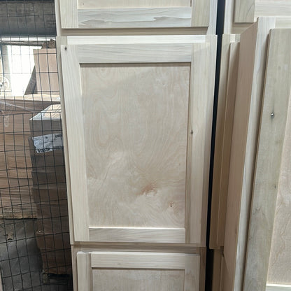 Solid Poplar Cabinet Unfinished Wall 21"