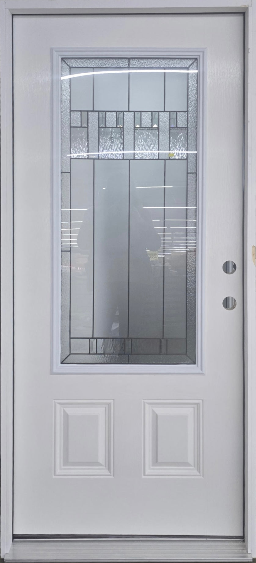 3/4 Glass Deco Exterior Doors Prehung - left hand inswing