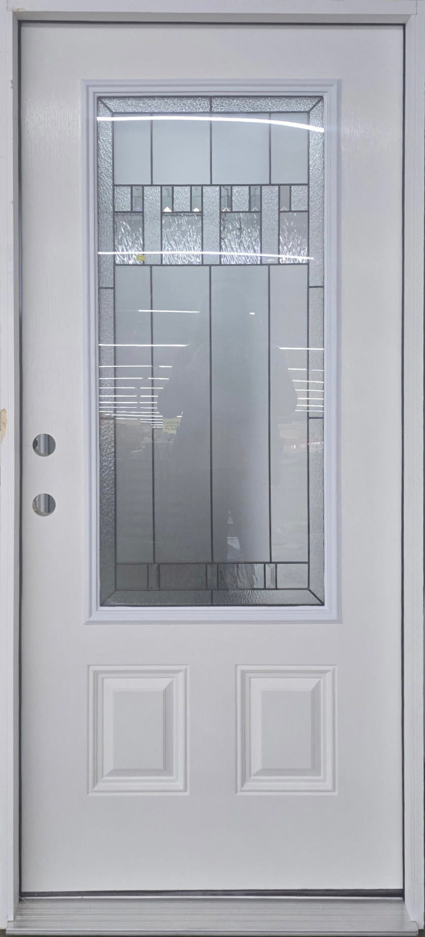 3/4 Glass Deco Exterior Doors Prehung - right hand inswing