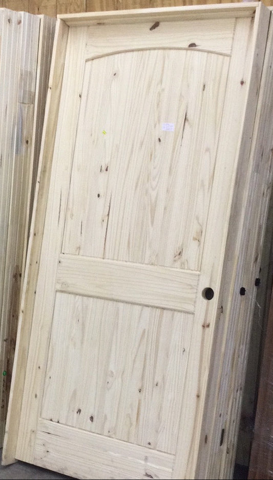 30" Solid Pine Interior Door Left-Hand Inswing