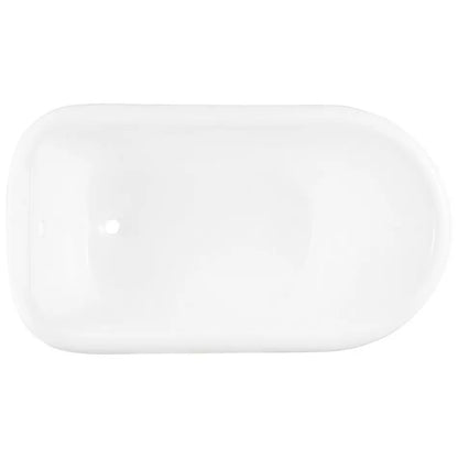 54" Miya Cast Iron Roll Top Clawfoot Tub Overhead View