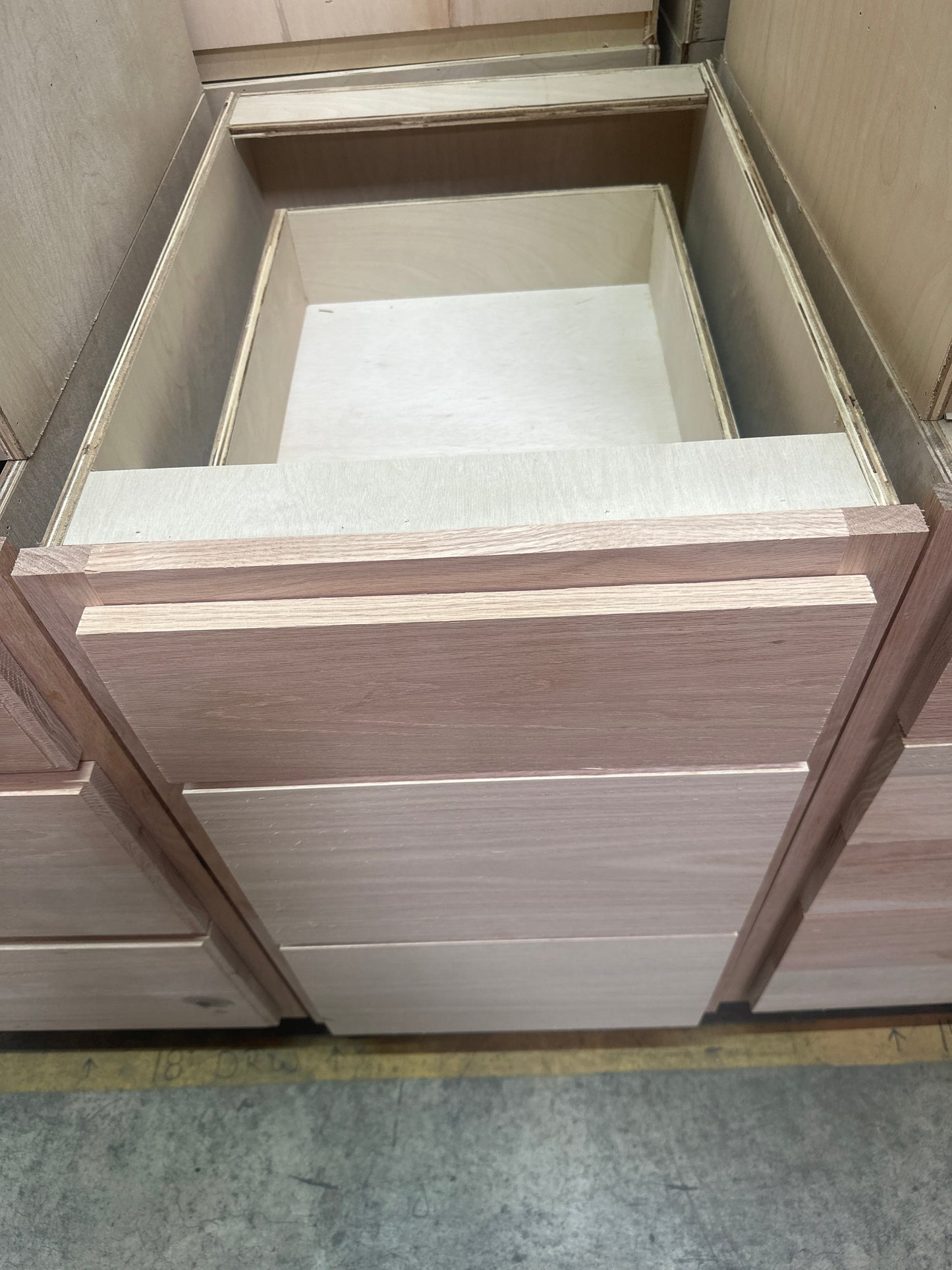 Solid Oak Cabinets Unfinished Base Drawer 15"x24''