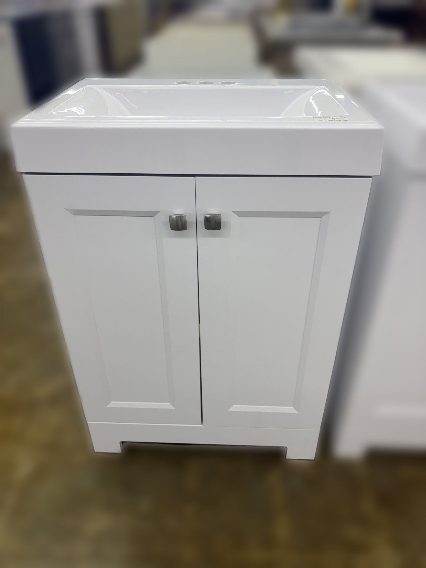24" White Deco Vanity Combo