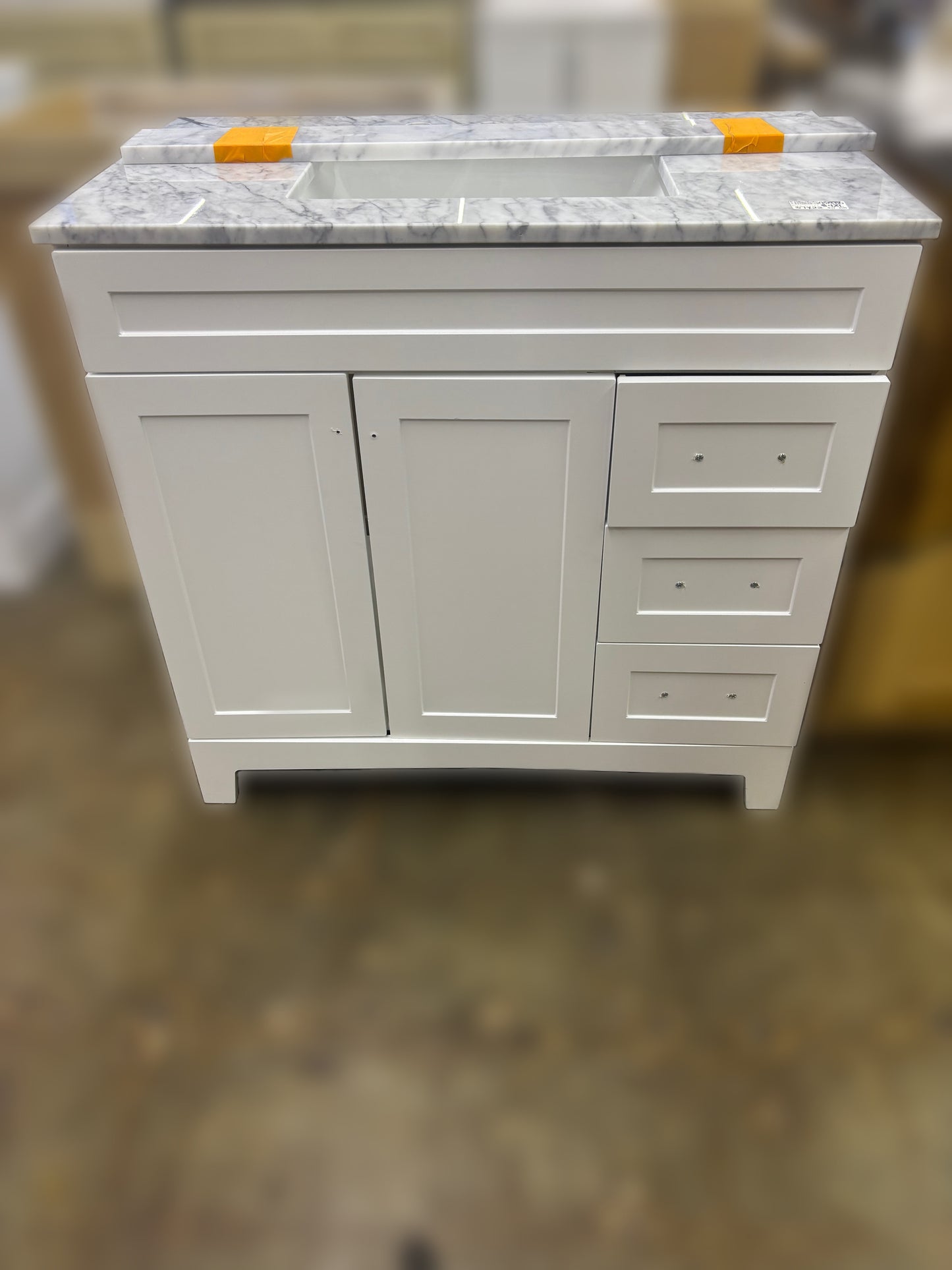 37" x 22" Deco Vanity