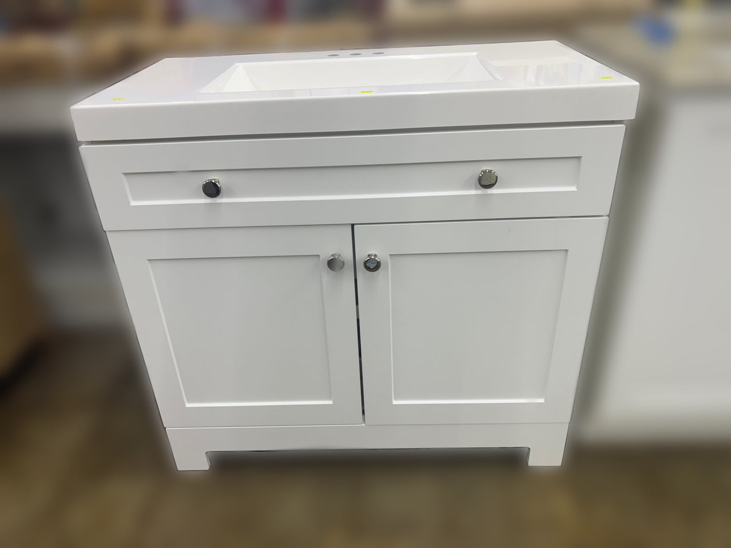 White Cabinet Vanity