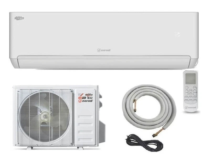 Everwell 17 SEER2 Single Zone Mini Split Heat Pump System
