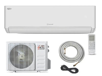 Everwell 17 SEER2 Single Zone Mini Split Heat Pump System