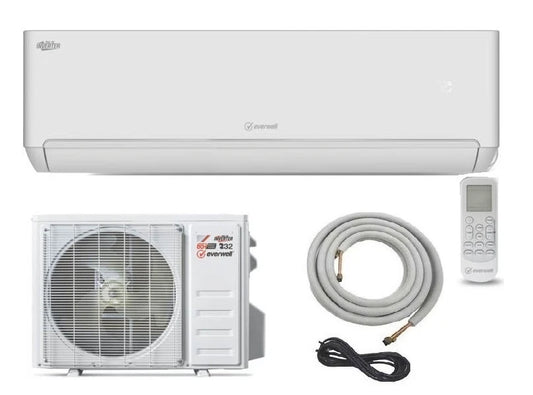 Everwell 17 SEER2 Single Zone Mini Split Heat Pump System