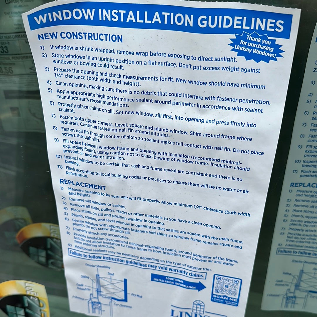 Lindsay Window Clear View 36" x 72"