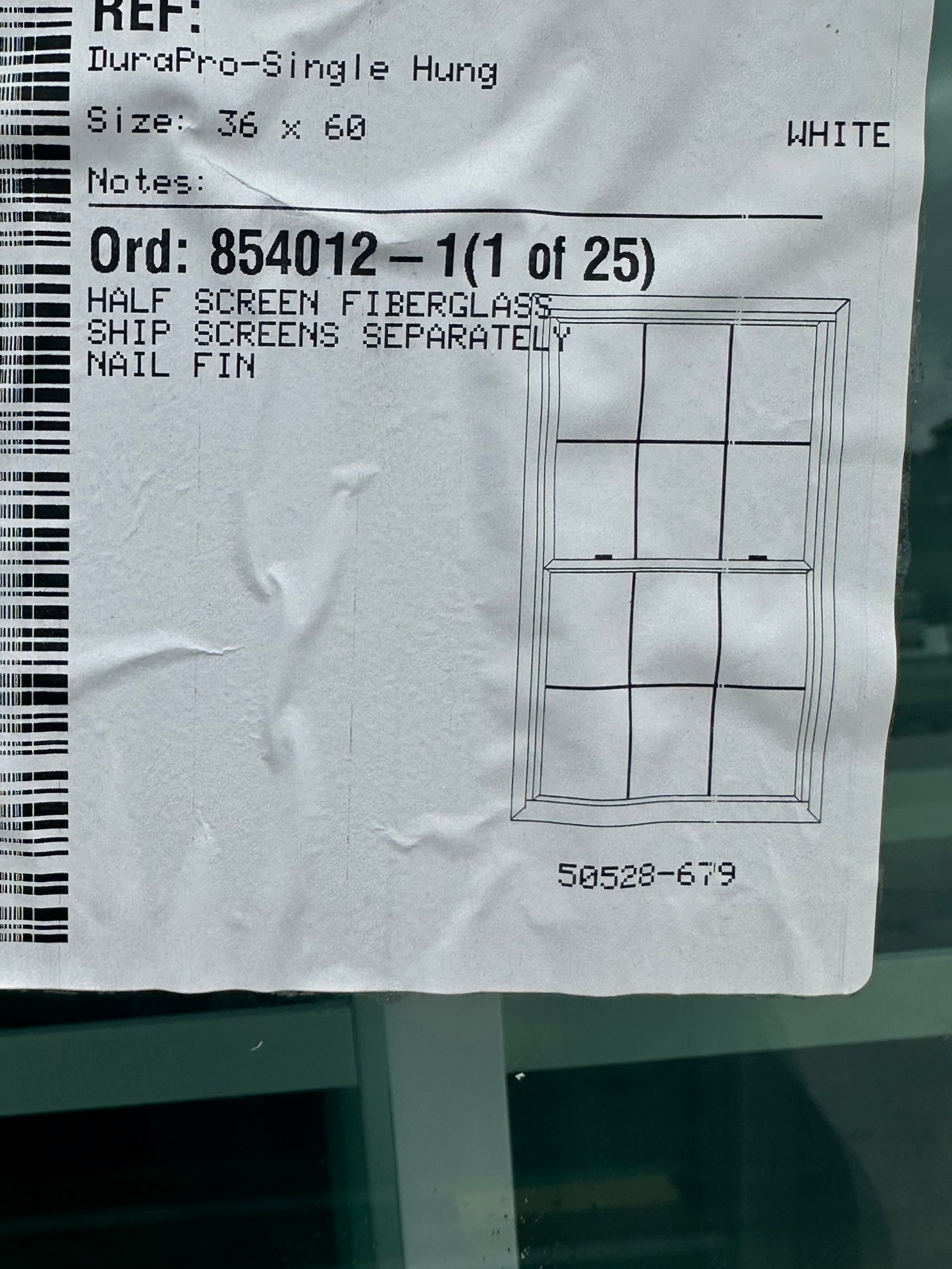 Lindsay Window GBG 36" x 60"