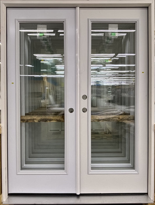 Prehung Full-Lite Double French Patio Door – No Blinds