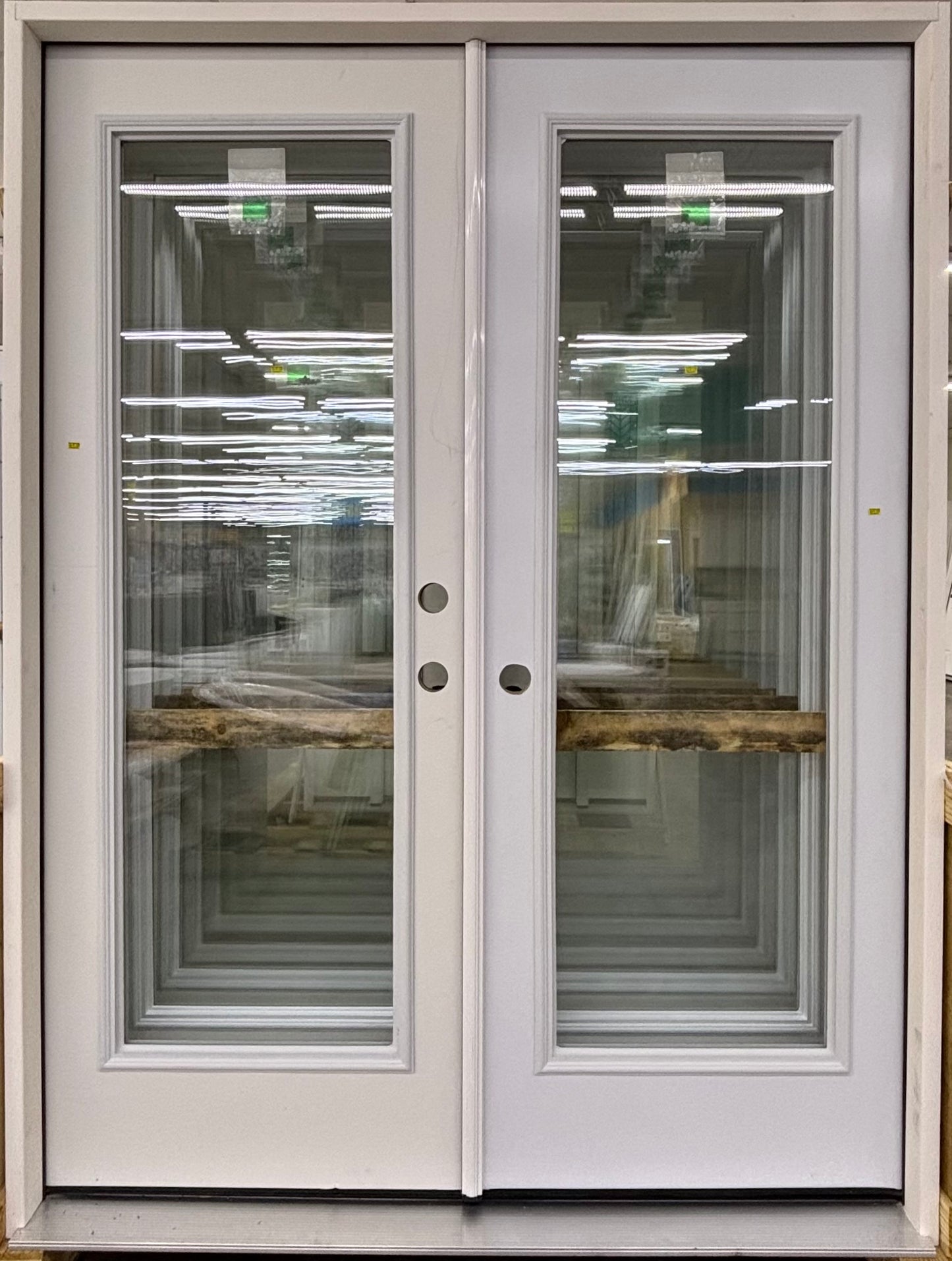 Prehung Full-Lite Double French Patio Door – No Blinds