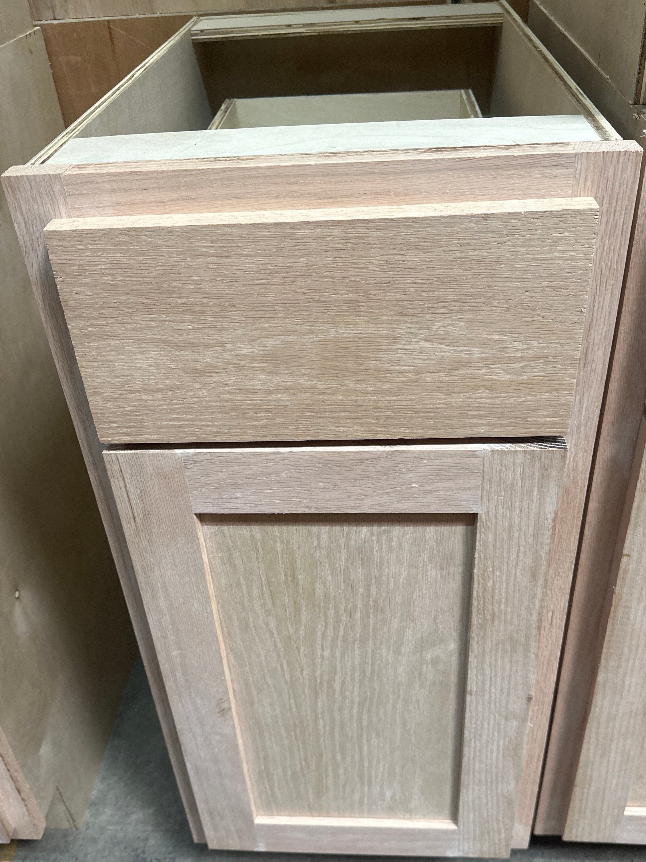 Solid Oak Cabinets - Unfinished Base 15