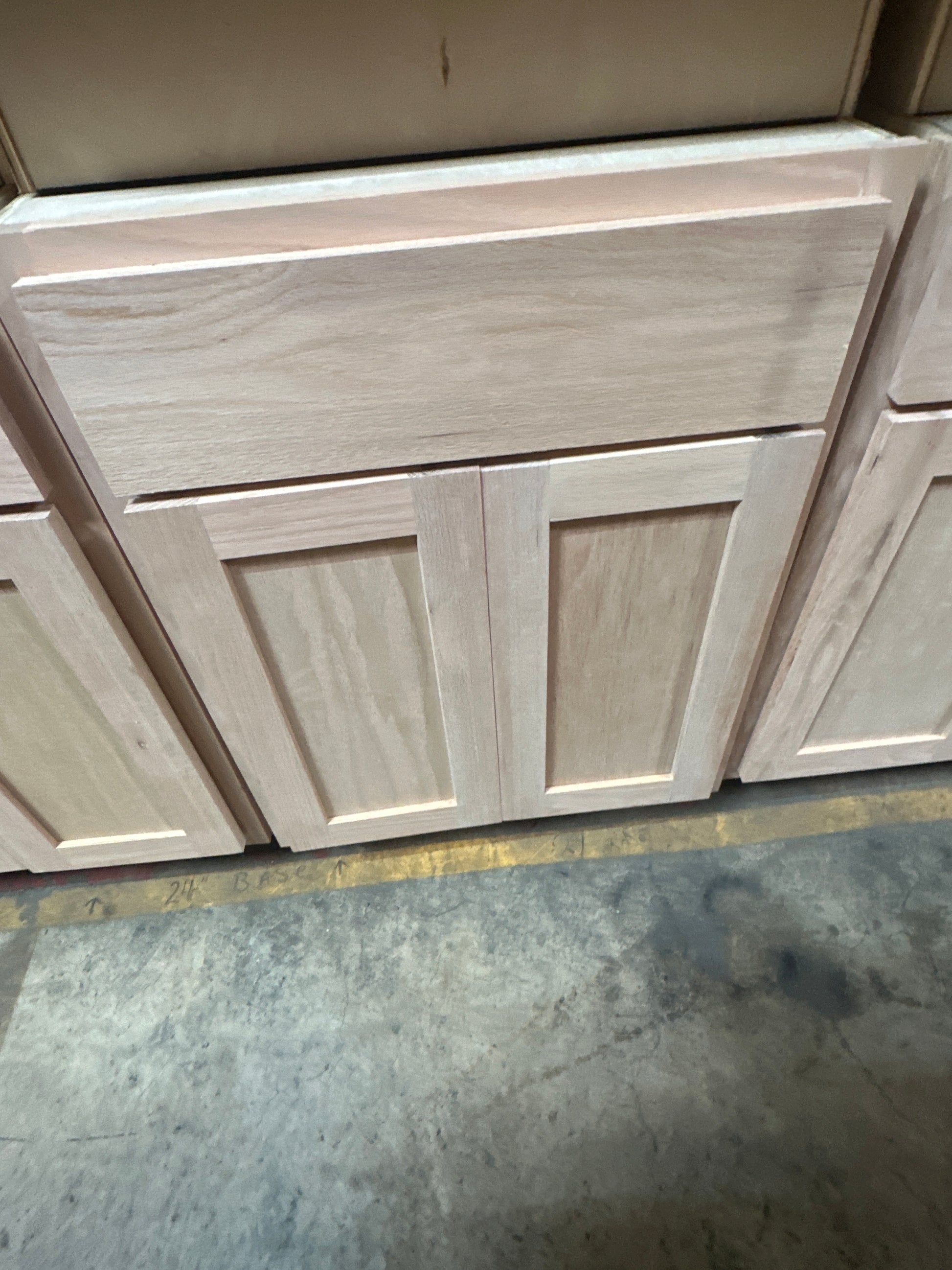 Solid Oak Cabinets Unfinished Base 21"