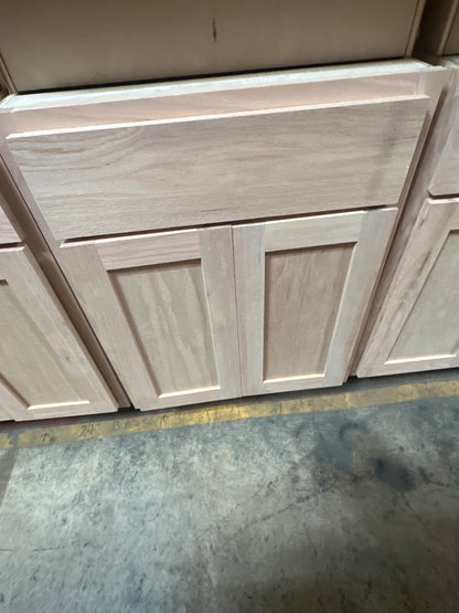 Solid Oak Cabinets Unfinished Base 21"