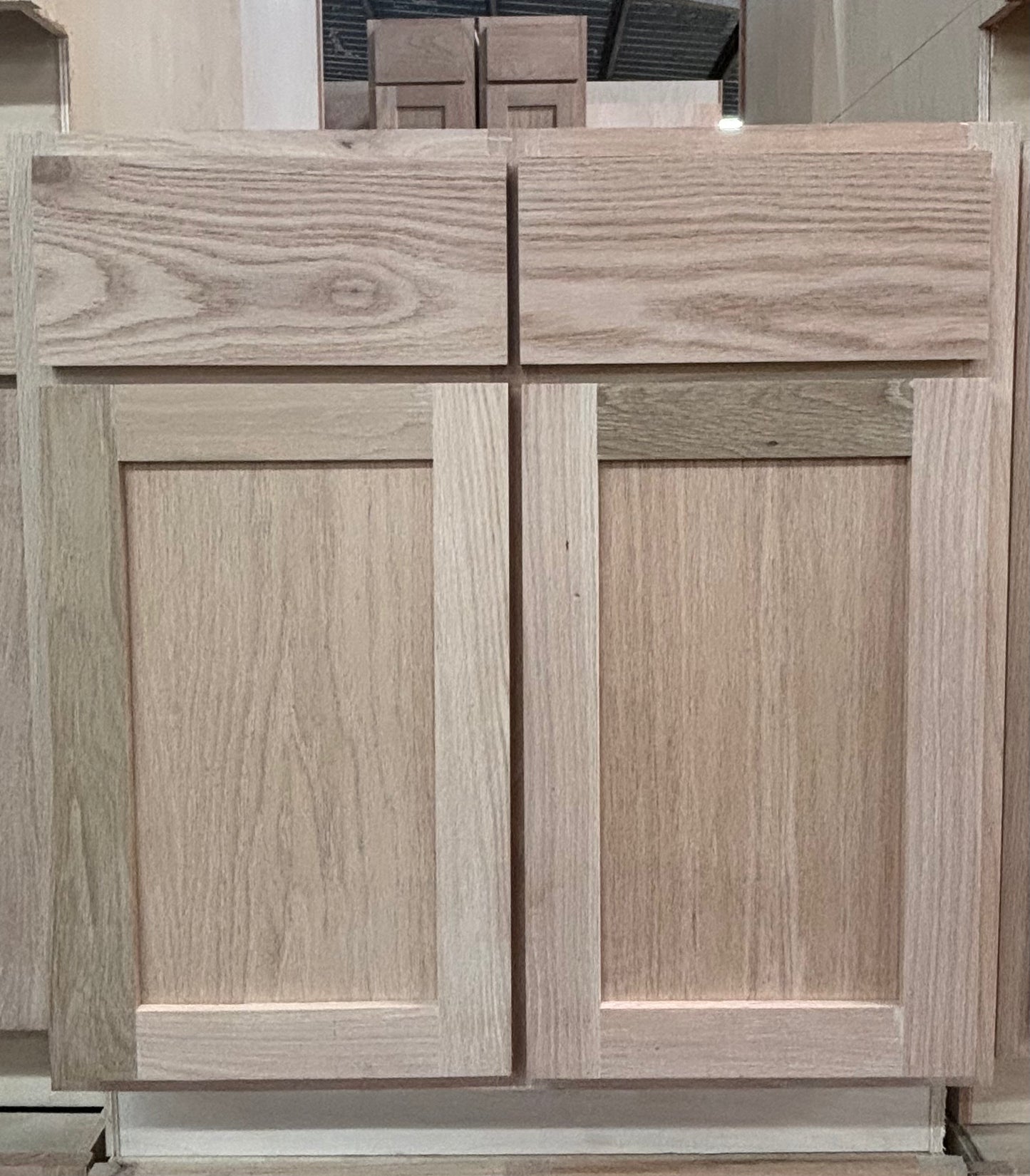 Solid Oak Cabinets Unfinished Base 30"