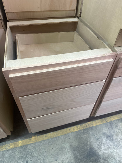 Solid Oak Cabinets Unfinished Base Drawer 18"