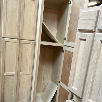 Solid Oak Cabinets Unfinished Linen  18” x 21”